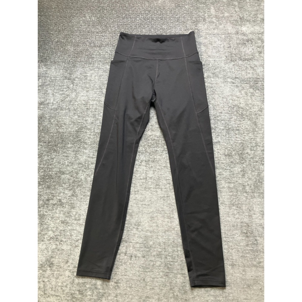 Tek Gear Workout Leggings Womens Medium Black Stretch High Waisted Skinny Leg